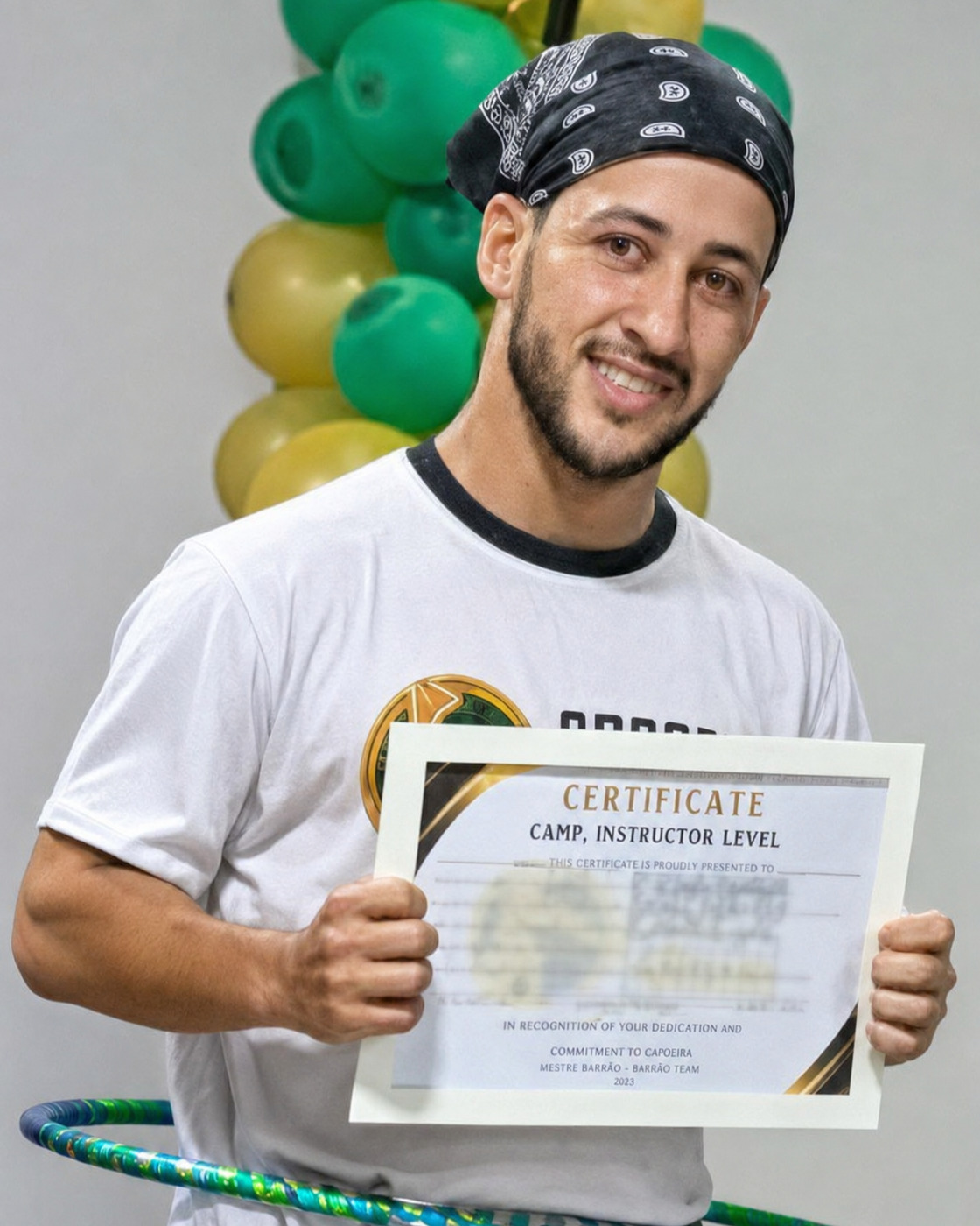 Ezequiel Lobo, aluno formado do Grupo Parede Capoeira